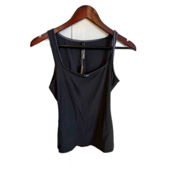 Skims Ash Contrast Fits Everybody Picot Scoop Neck Tank - Picture 2 of 4